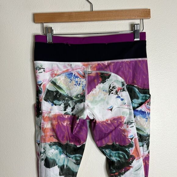 LULULEMON Speed Tight III Pigment Wave print athletic leggings gym workout - Picture 7 of 12